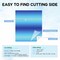 Gradient HTV Vinyl - 6sheets 12 x 10 Inches Blue Ombre HTV Iron on Vinyl Gradient